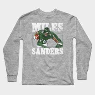 Miles Sanders Philadelphia Stiff Arm Long Sleeve T-Shirt